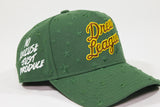 All over Stars Snap back (green gold and brown)