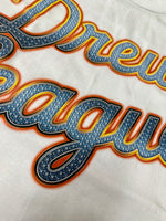 The Diamond Script T (White/Orange)